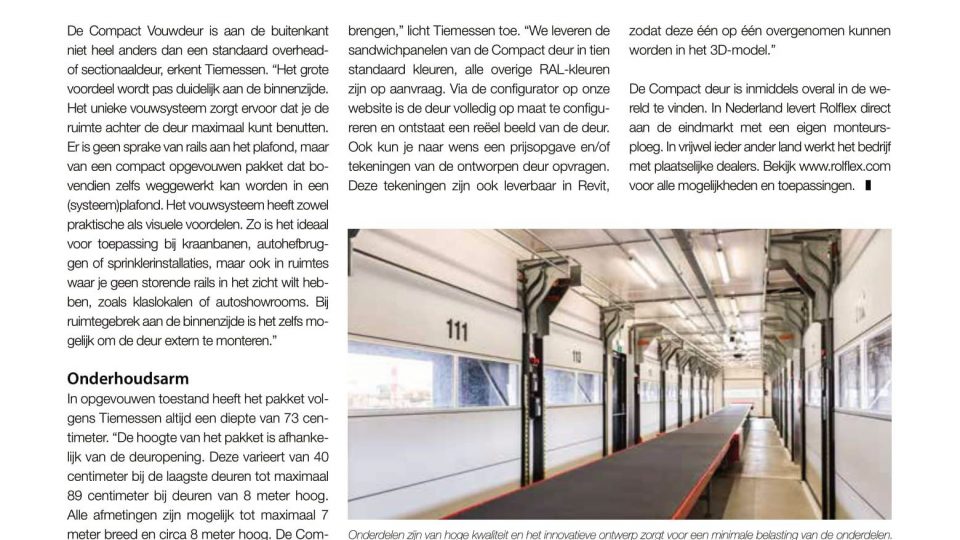 Artikel mit Interview in der Fachzeitschrift Gevelbouw Artikel mit Interview in der Fachzeitschrift Gevelbouw