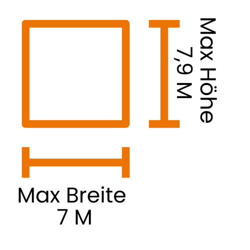 Max Breite 7 M Max Breite 7 M