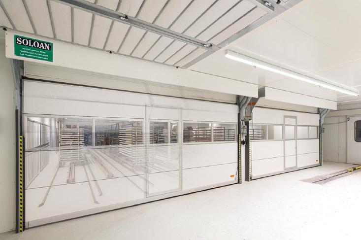 Spray booths with Compact doors