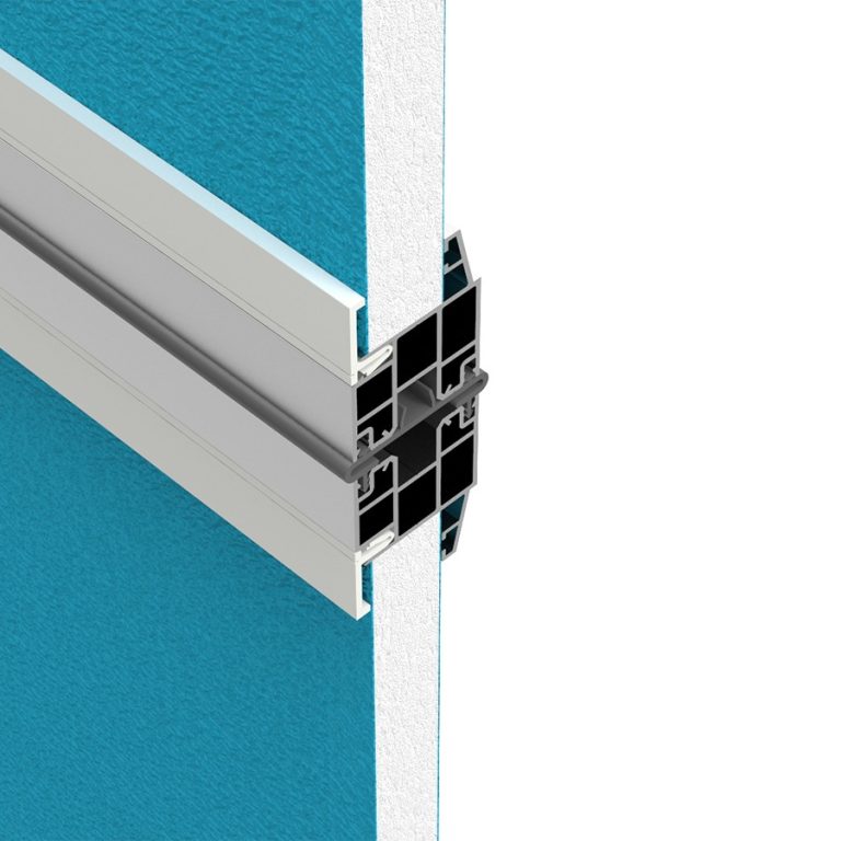 Full vision panels in the Compact folding door - Rolflex
