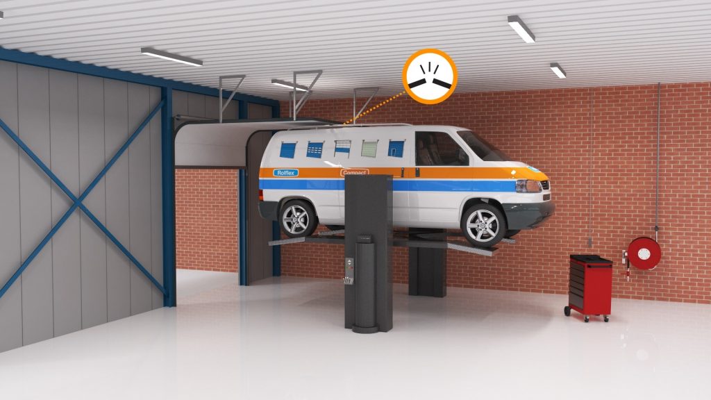 Limited height with an overhead door
