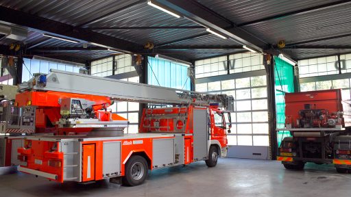 Compact folding doors in Barneveld firestation