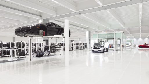 McLaren production facility with Compact door