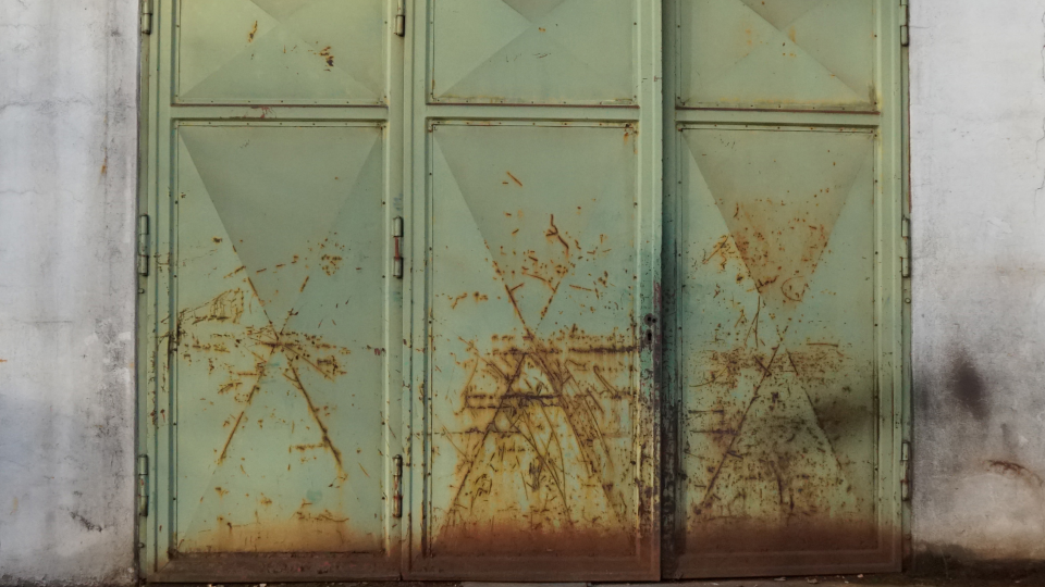 Old door with no insulation