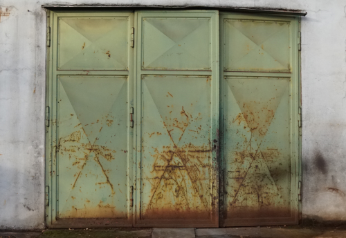 Old door with no insulation