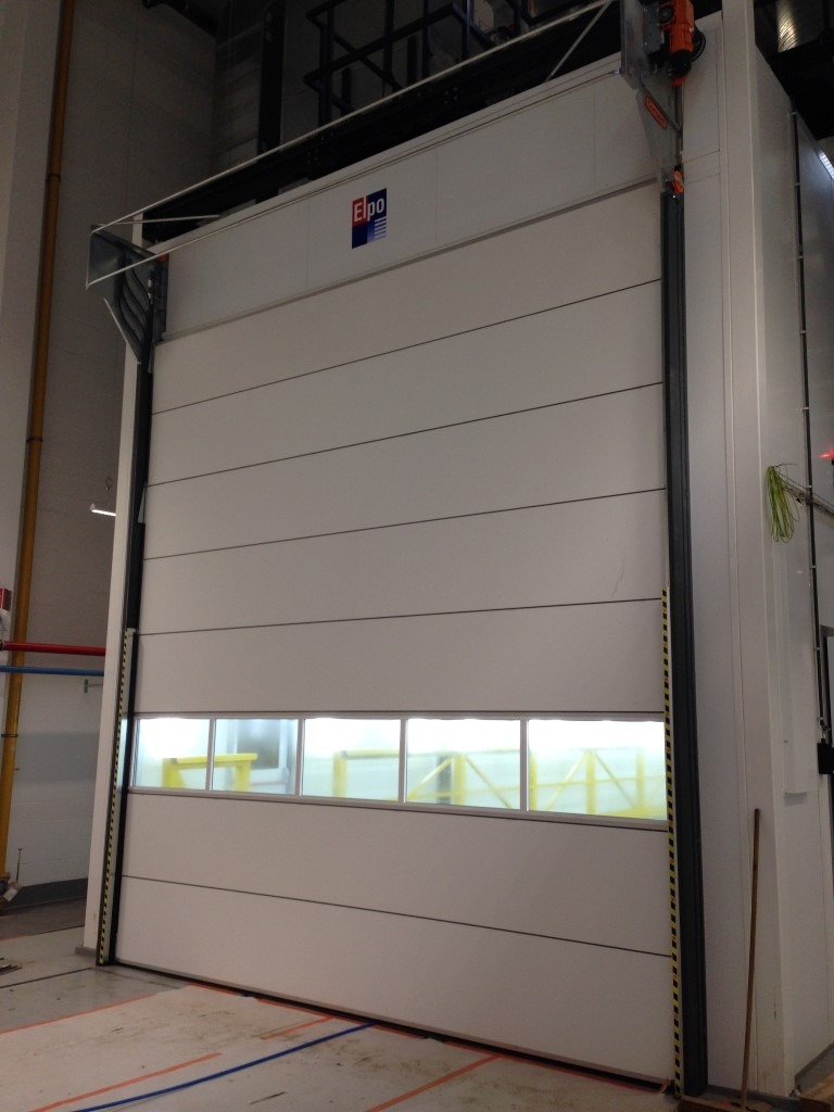 Spray booth door at MIVB-STIB Compact door