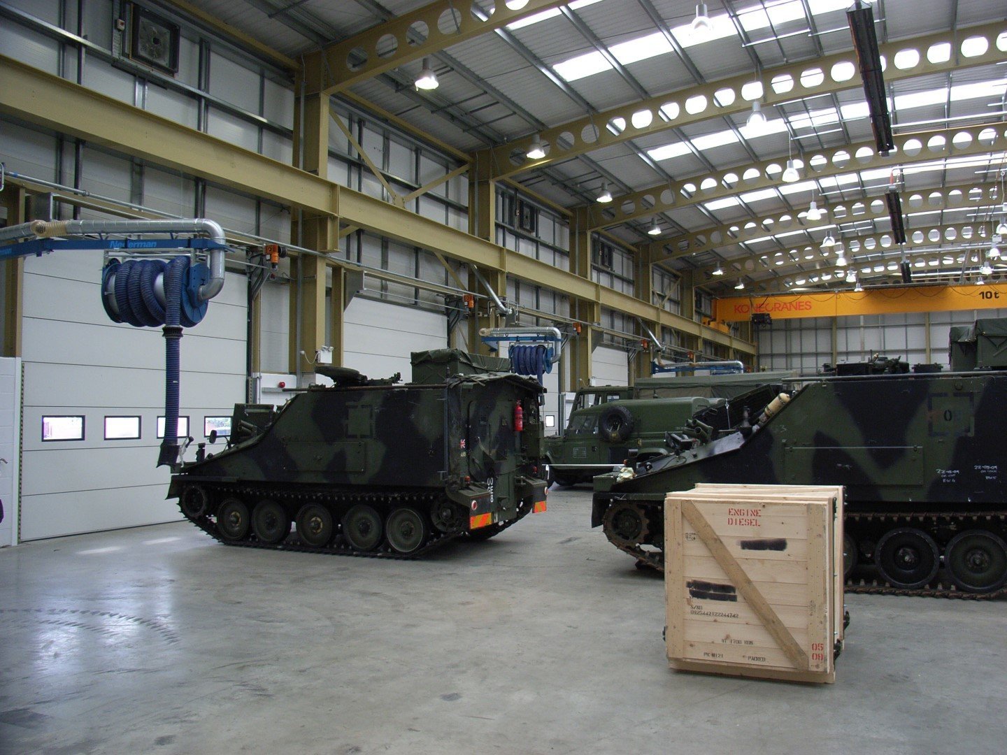 Catterick Garrison with crane tracks