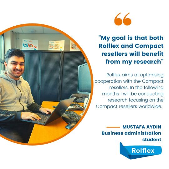 Mustafa Aydin is doing his internship at Rolflex