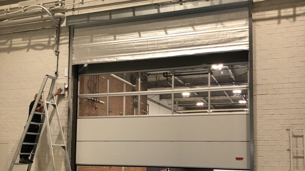 What is an overhead fire door?