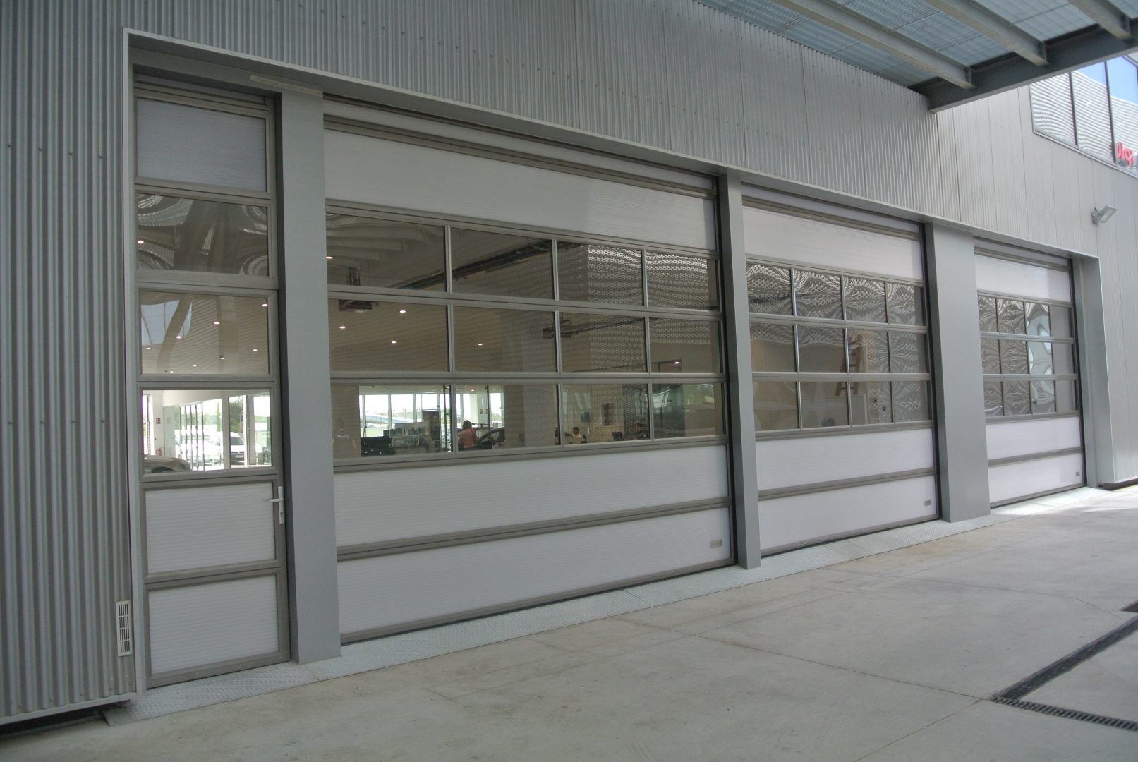 Roller doors by Rolflex outside view