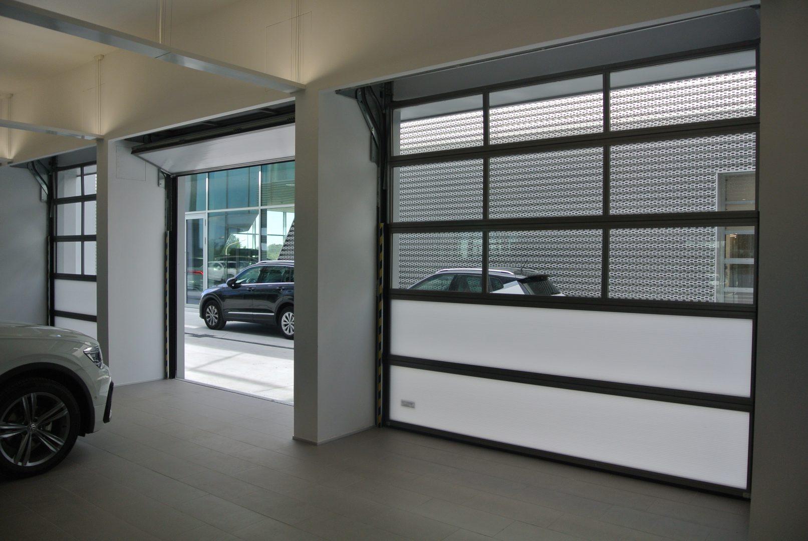 Concealed roller doors, match perfectly