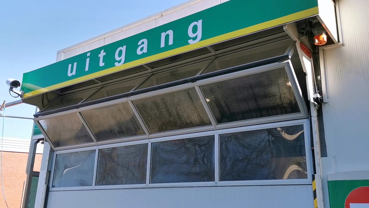 External installation at car wash in Gendringen