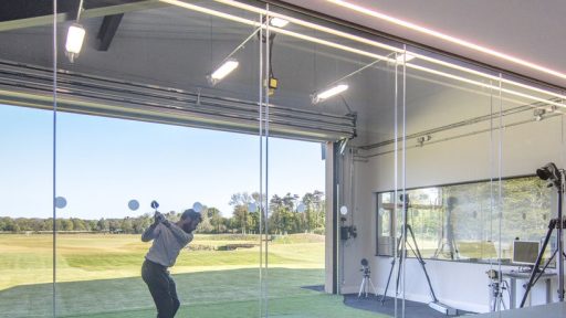 Folding overhead doors at Golf course St Andrews