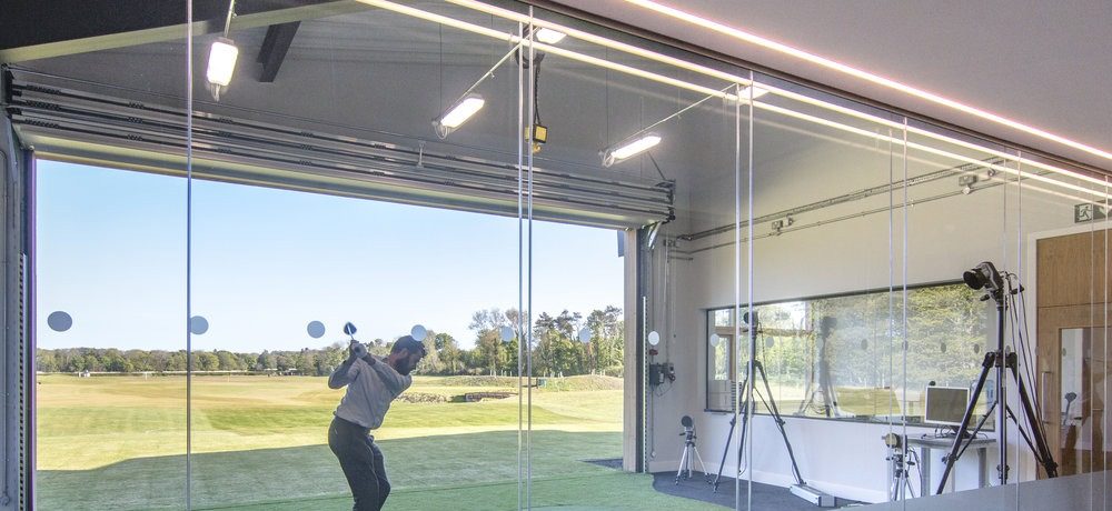 Folding overhead doors at Golf course St Andrews