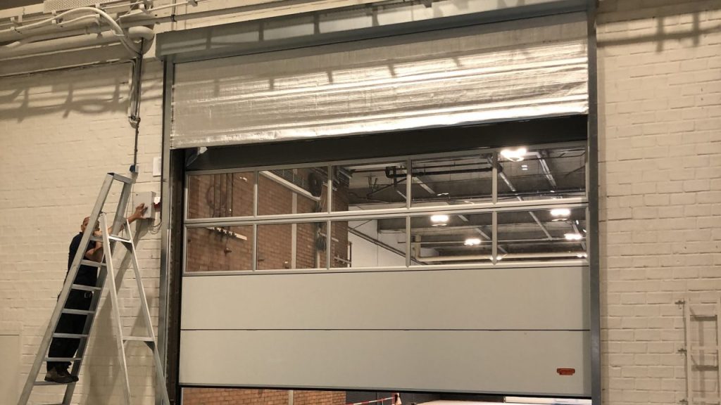 Compact folding door as fire door - Rolflex