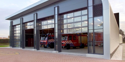 Rolflex roll up door for fire brigade