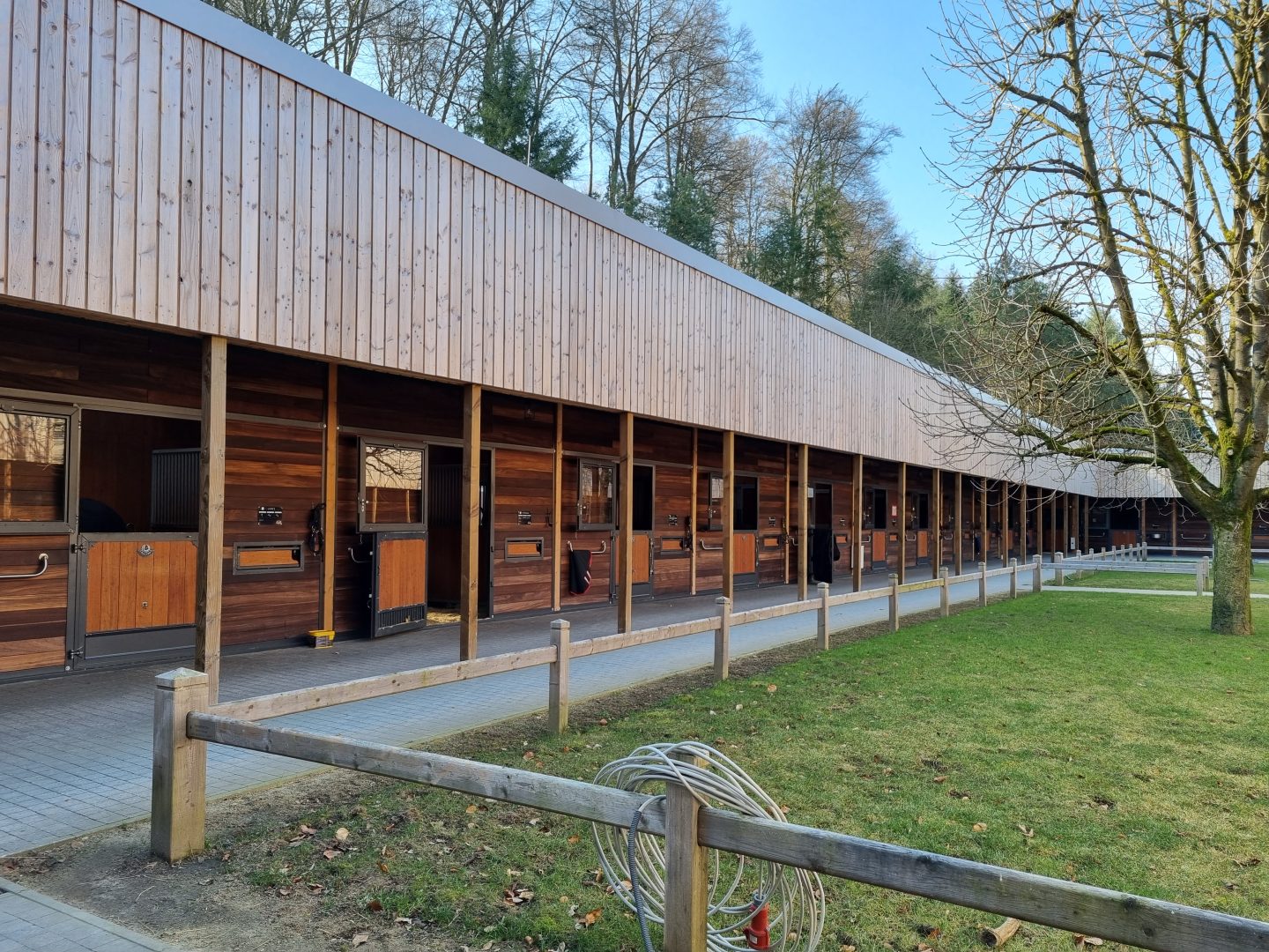 Overview riding arena in Luxembourg