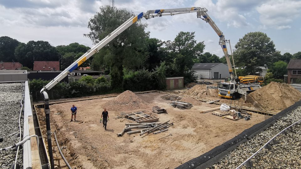 A solid foundation for the new hall