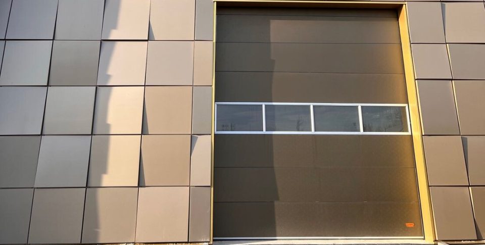 Commercial building with roller shutters from Rolflex Commercial building with roller shutters from Rolflex