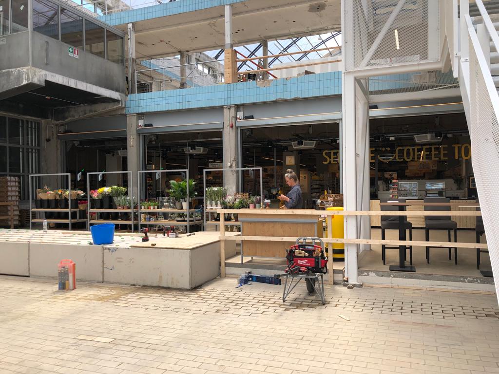 Portes Compact comme cloison dans le Melkhal à Enschede aux Pays-Bas