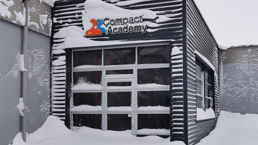 Porta Compact sulla neve - stabile anche in inverno