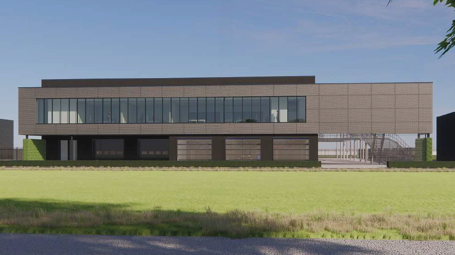 Industriebouw - Compact vouwdeuren bij Porsche Centrum in Deventer