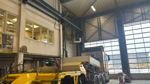 Optimale werkhoogte Ter Linden Transport kraanbaan deuren Rolflex