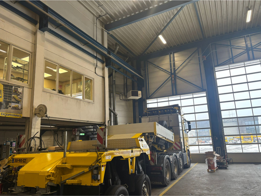 Optimale werkhoogte Ter Linden Transport kraanbaan deuren Rolflex