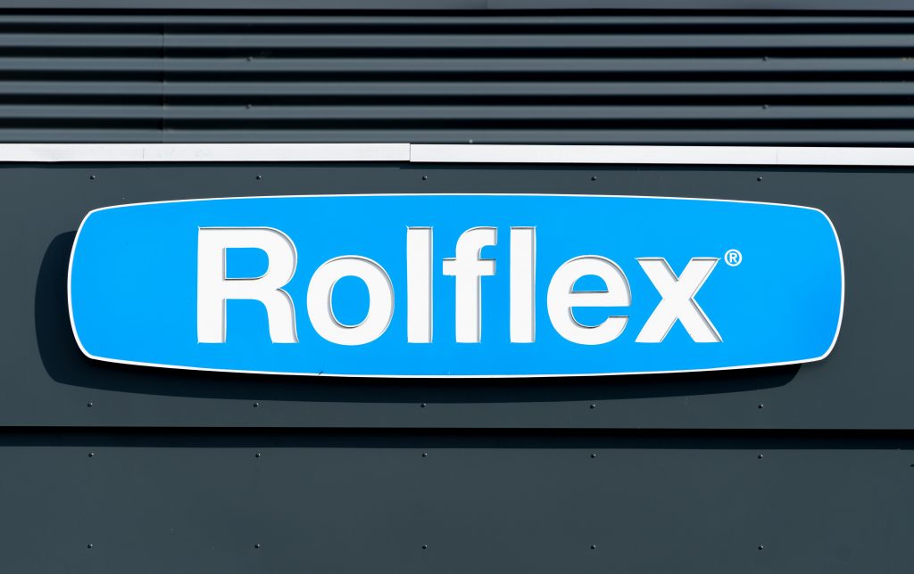 Affärslokaler Rolflex-logotyp