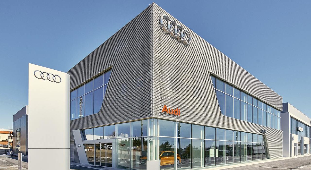 Audi-verkstad i Barcelona